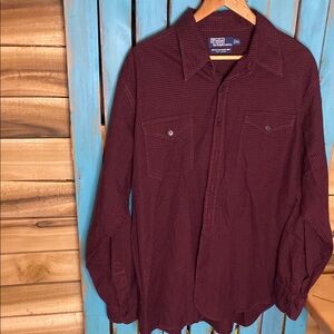 Polo Ralph Lauren Woodsman Workshirt red and black Checkered size XL button up